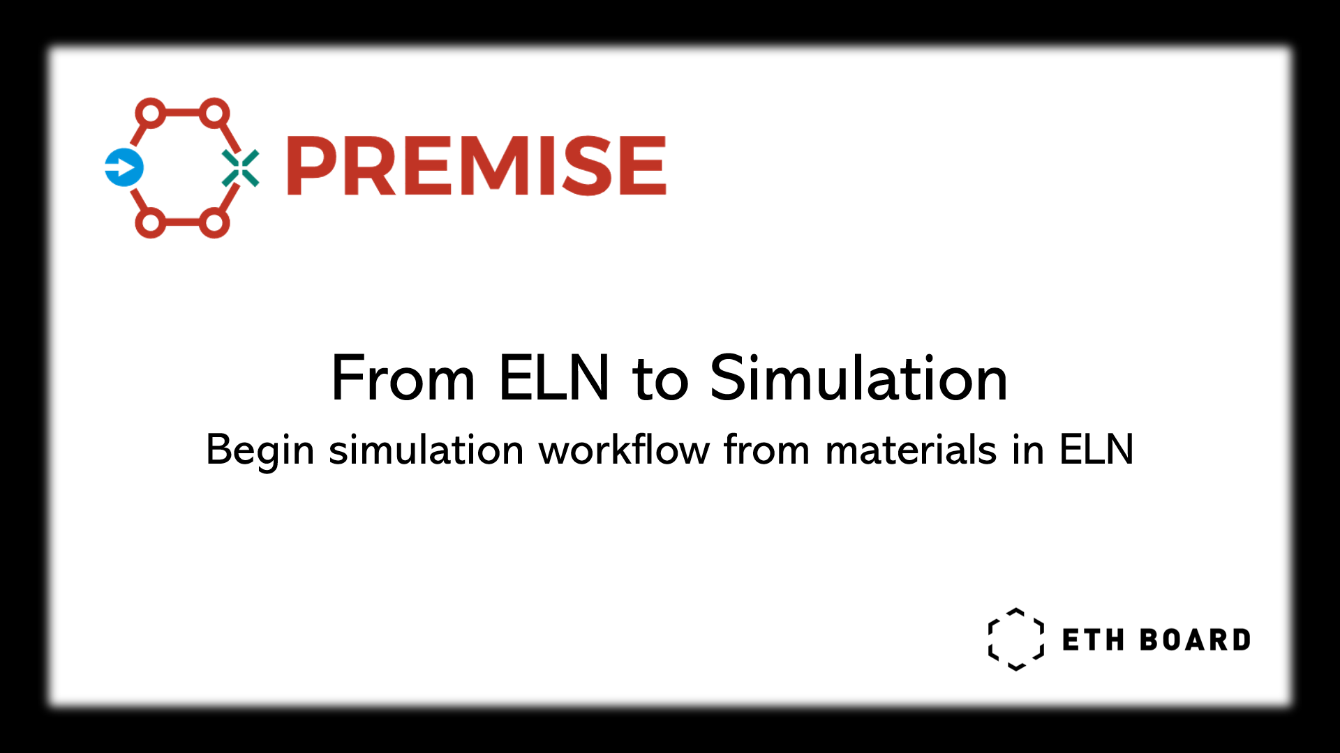 From ELN to simulation: Begin simulation workflow from materials in ELN
