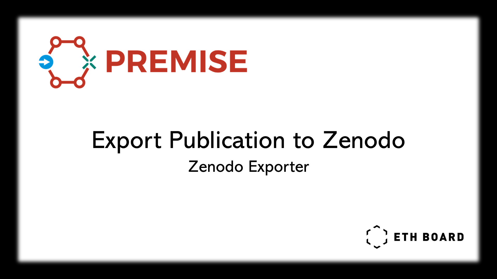 Export publication to Zenodo: Zenodo exporter