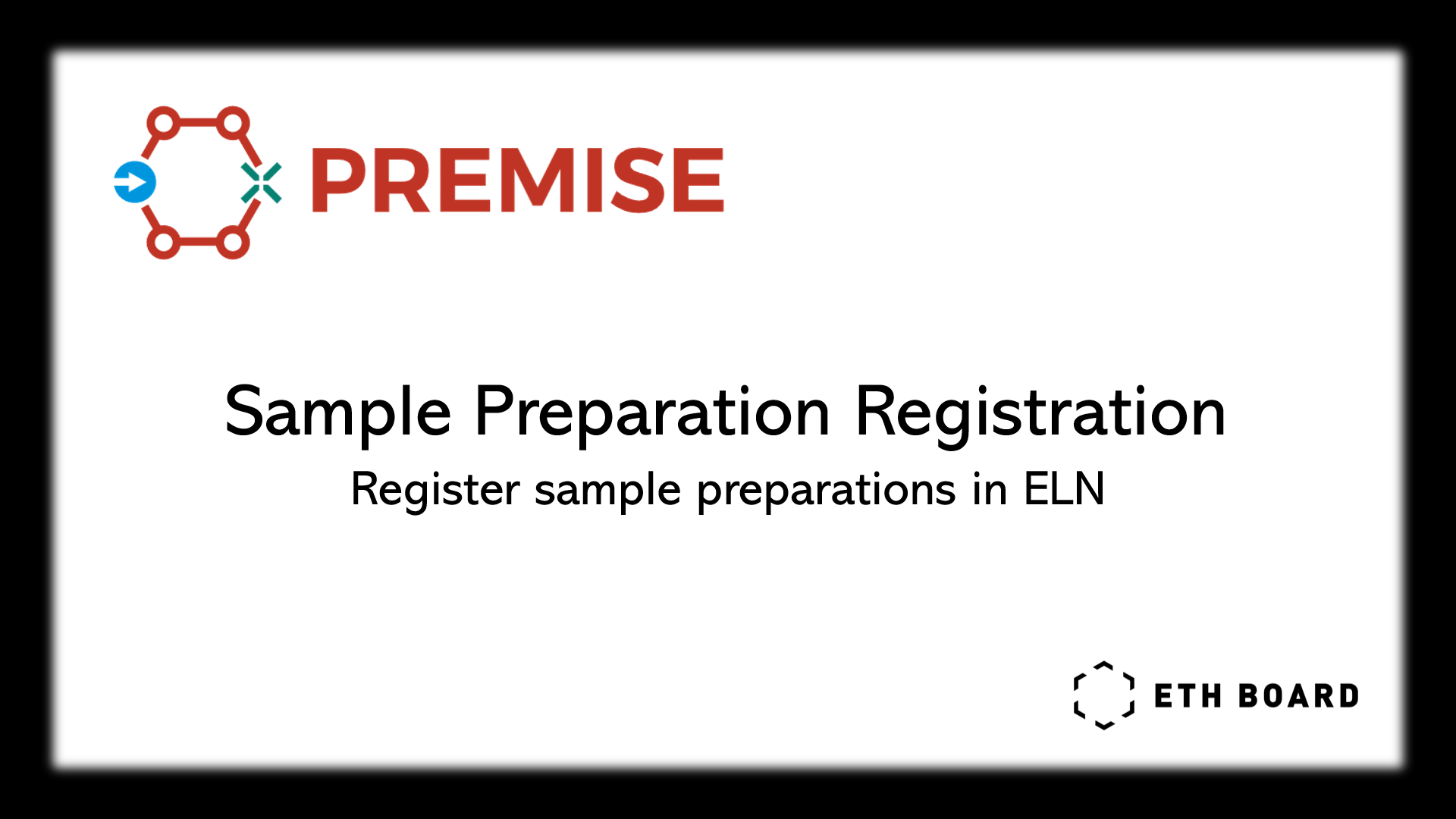 Sample Preparation Registration: Register sample preparation in ELN